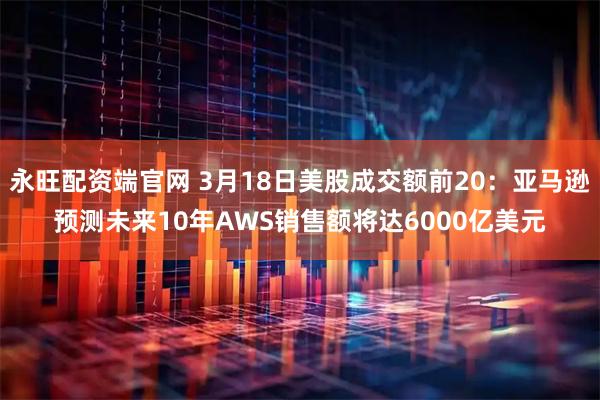 永旺配资端官网 3月18日美股成交额前20：亚马逊预测未来10年AWS销售额将达6000亿美元